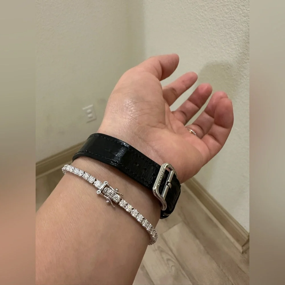 Tennis 5.5 carat diamonds bracelet - Picture 3 of 11